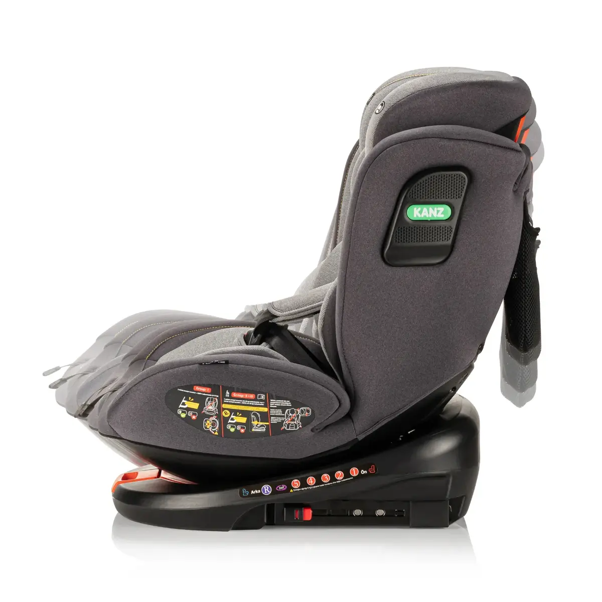 Kanz Comfort Oto Koltuğu 0-36 Kg Gri