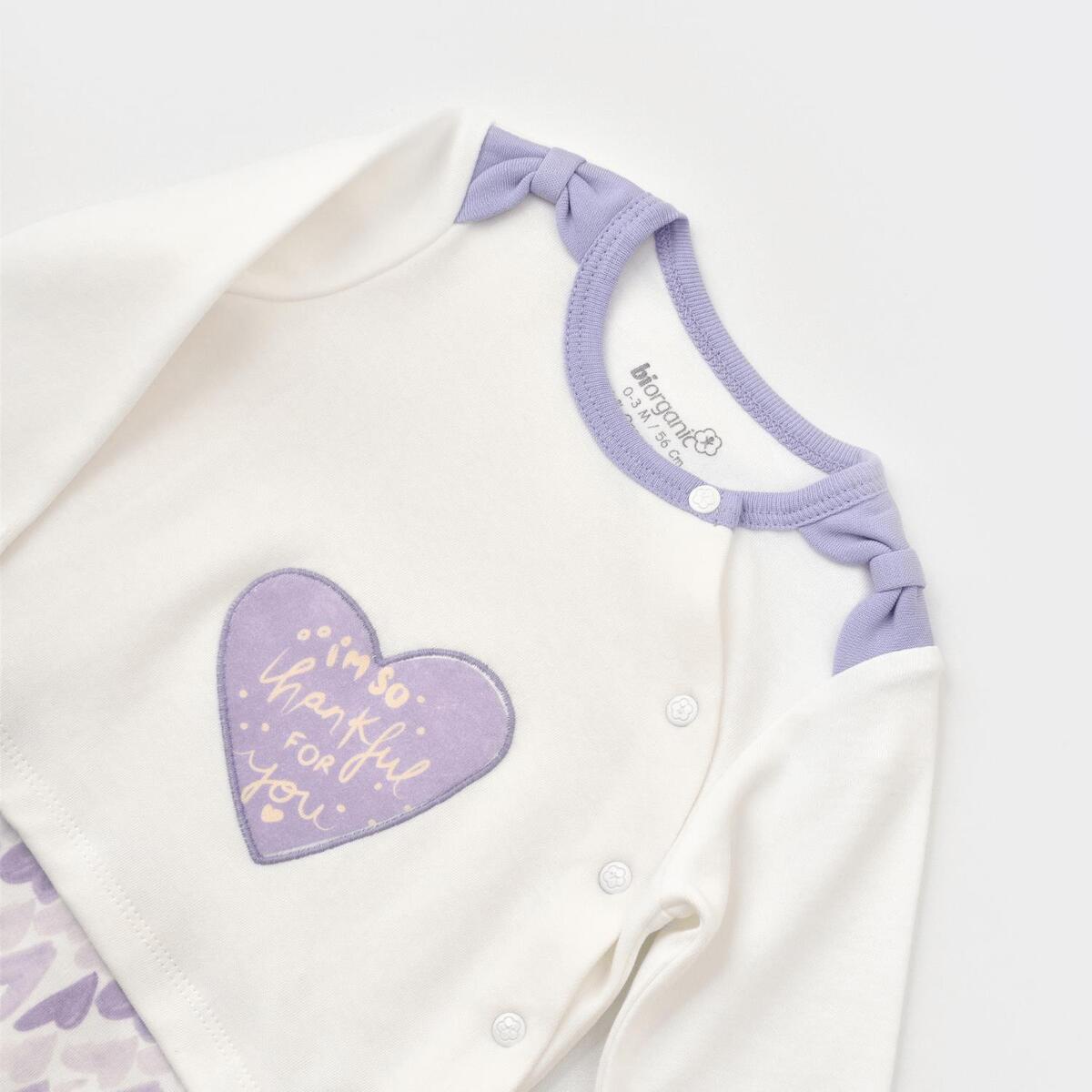 Bibaby Organik Tulum Love You Baby Lavender