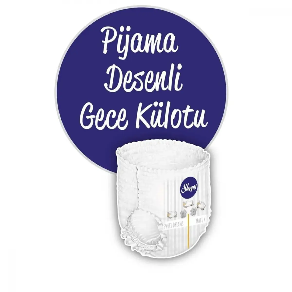 Sleepy Külot Bebek Bezi Gece Lavanta Yağlı 4 Beden Maxi 7-16 kg 30lu