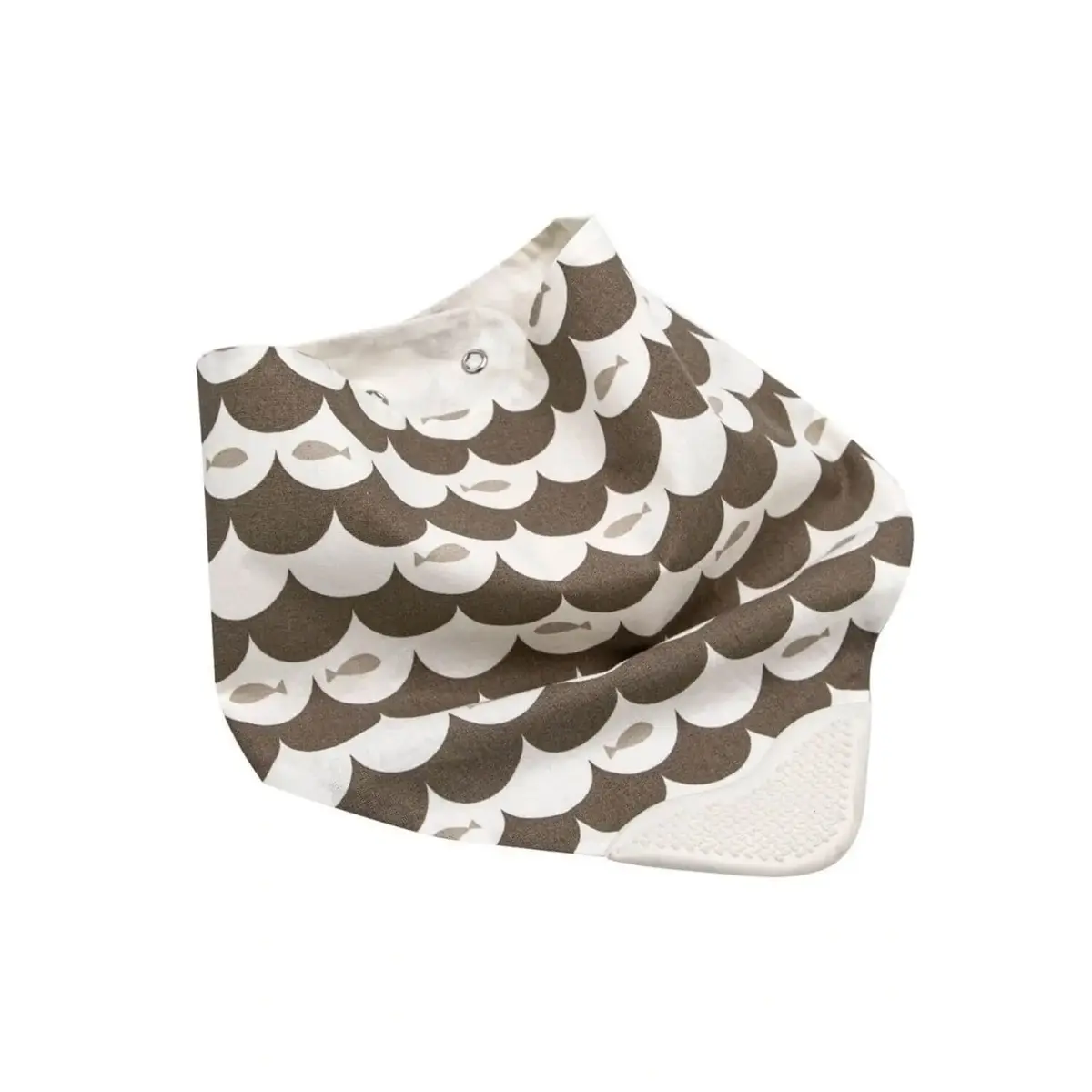 Babyjem Fular Önlük Diş Kaşıyıcılı Poplin Balıklı Kahverengi Babyjem Fular Önlük Diş Kaşıyıcılı Poplin Balıklı Kahverengi