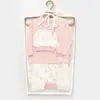 Bibaby Organik Zıbın Takımı Battaniyeli Tüllü The Flowers Ekru - Pembe