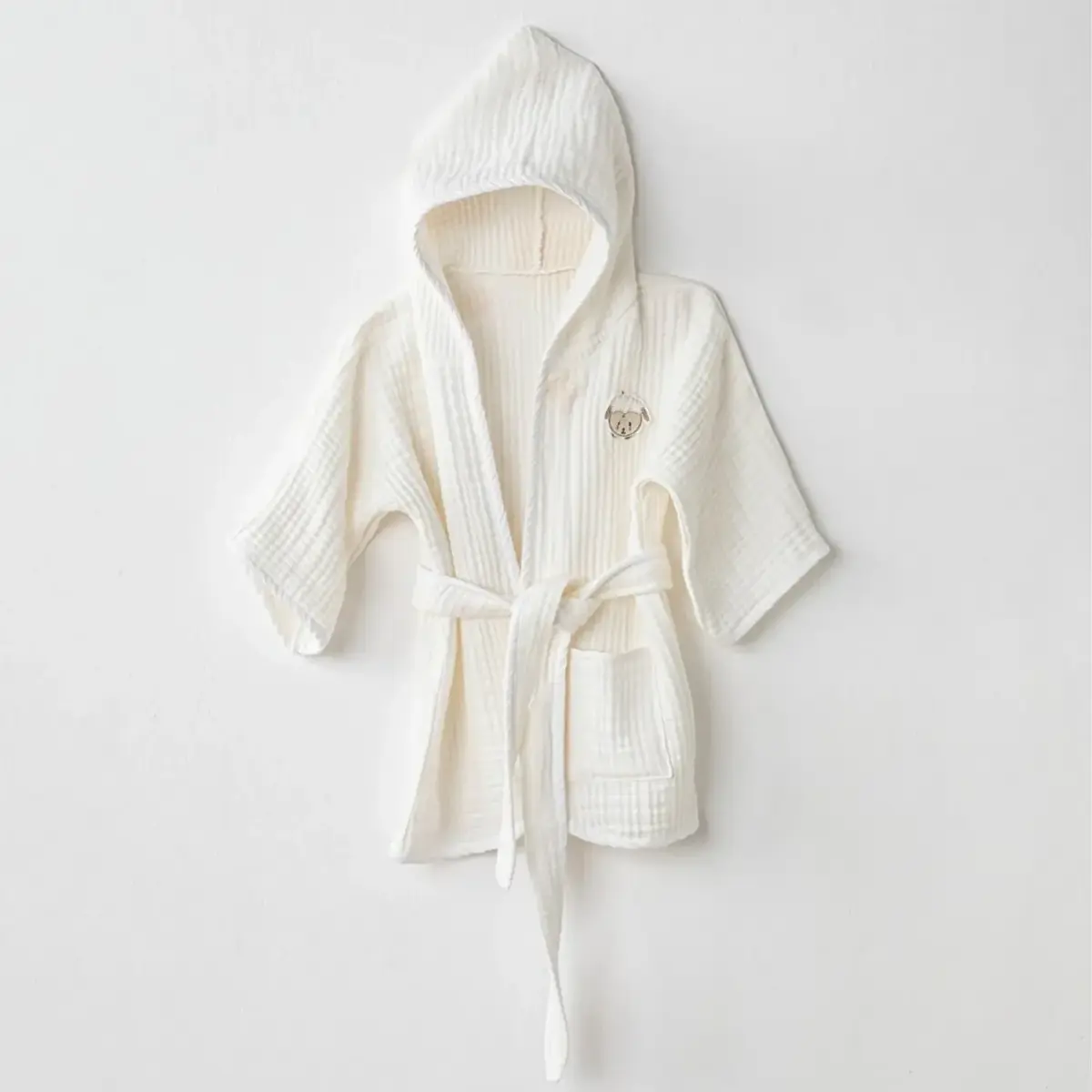 Andy Wawa Bornoz Müslin Baby Home Beyaz Andy Wawa Bornoz Müslin Baby Home Beyaz