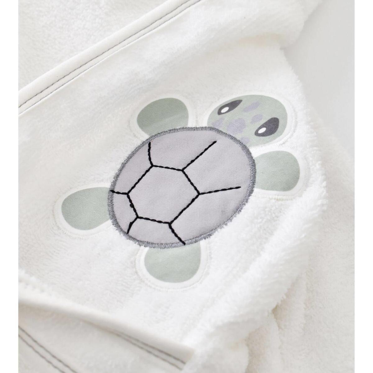 Bibaby Bornoz Takımı Tortoise Ekru - Yeşil