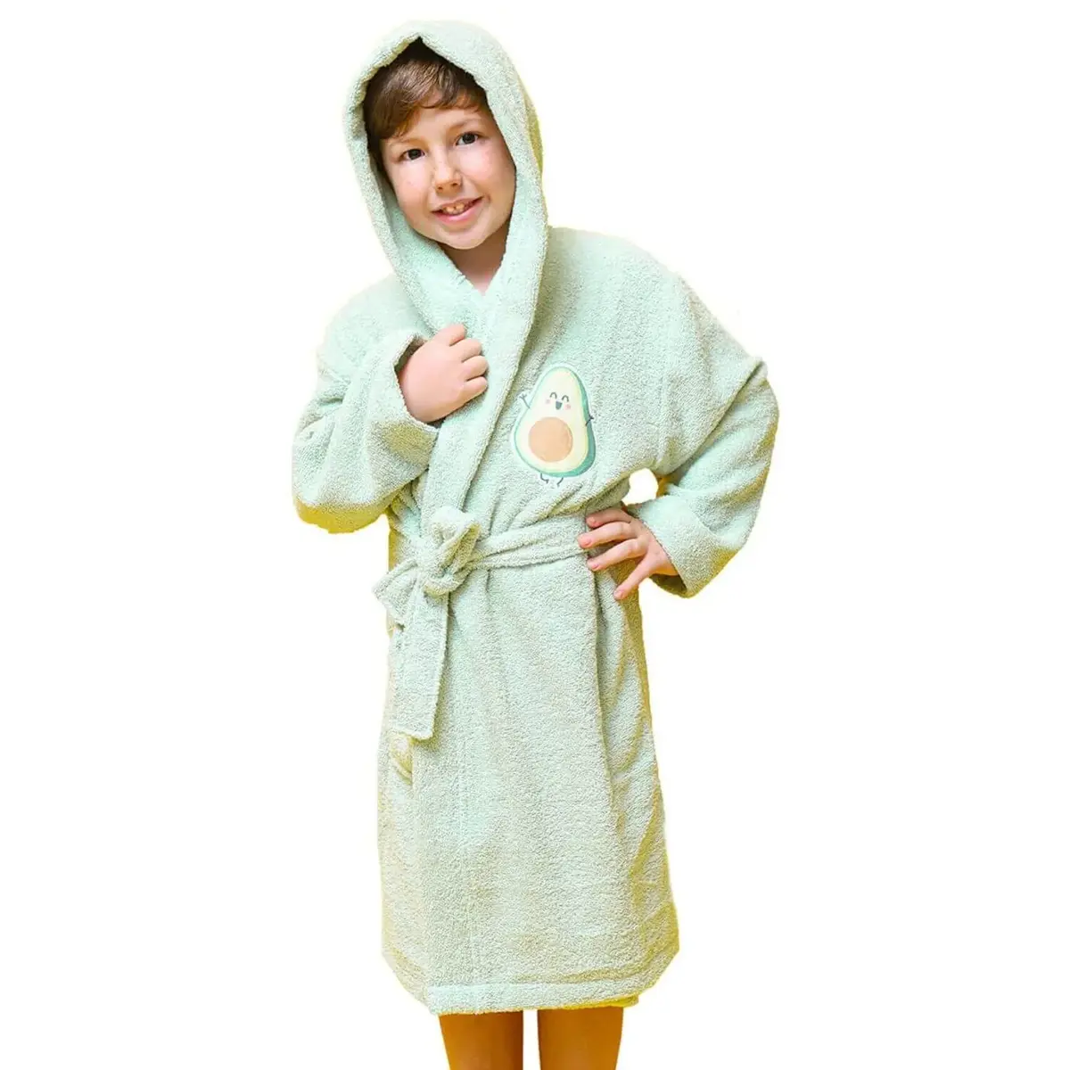 Bibaby Organik Bornoz Avokado Yeşil