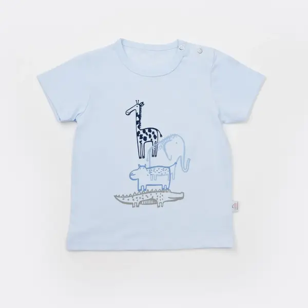 Bibaby T-Shirt Bimini Sun Safari Mavi