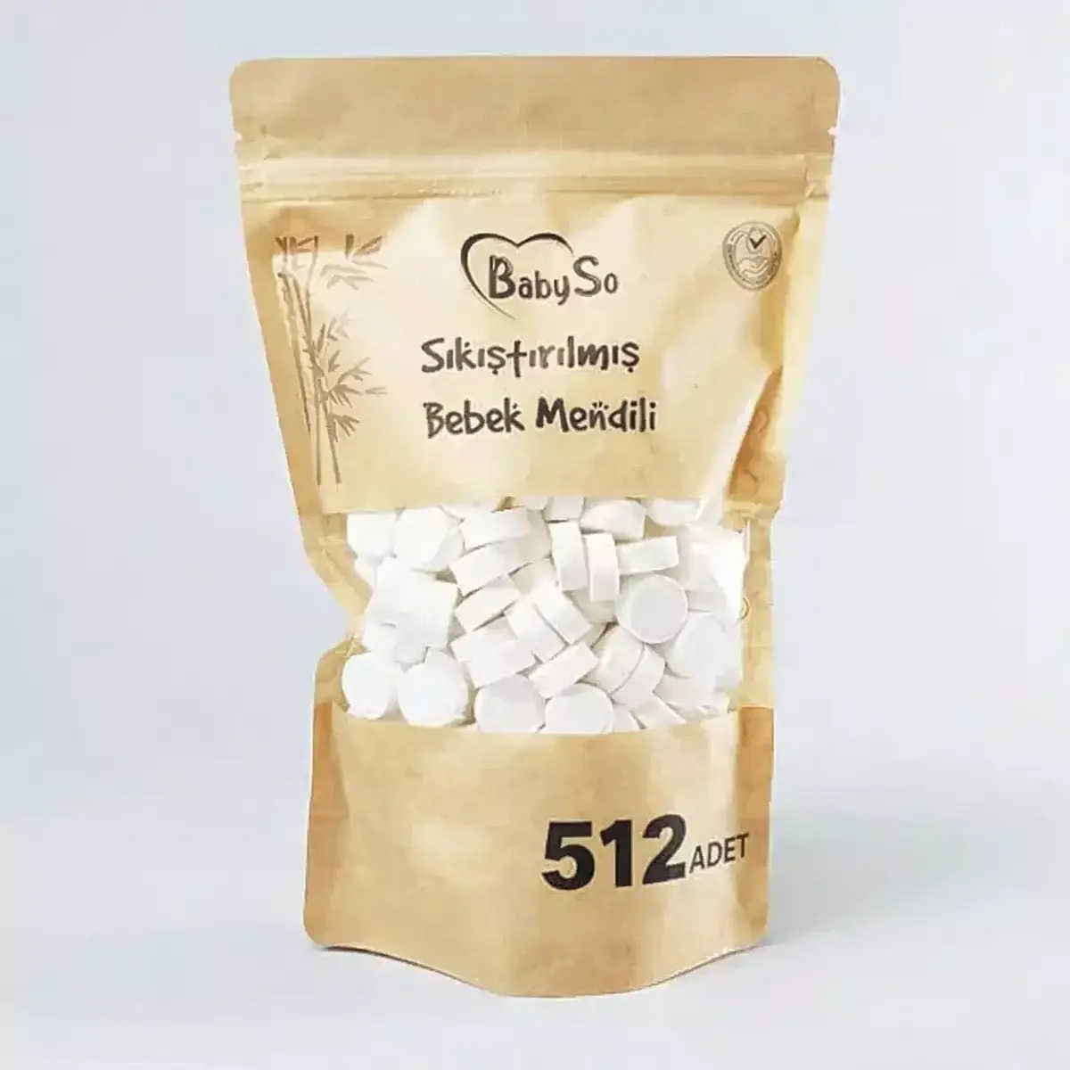 Baby So Sıkıştırılmış Mendil Doypack Paket 512 li