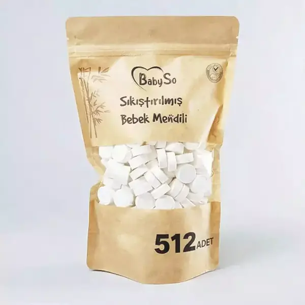 Baby So Sıkıştırılmış Mendil Doypack Paket 512 li