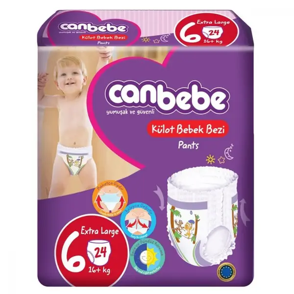 Canbebe Külot Bebek Bezi 6 Beden 16+ Kg 24lü