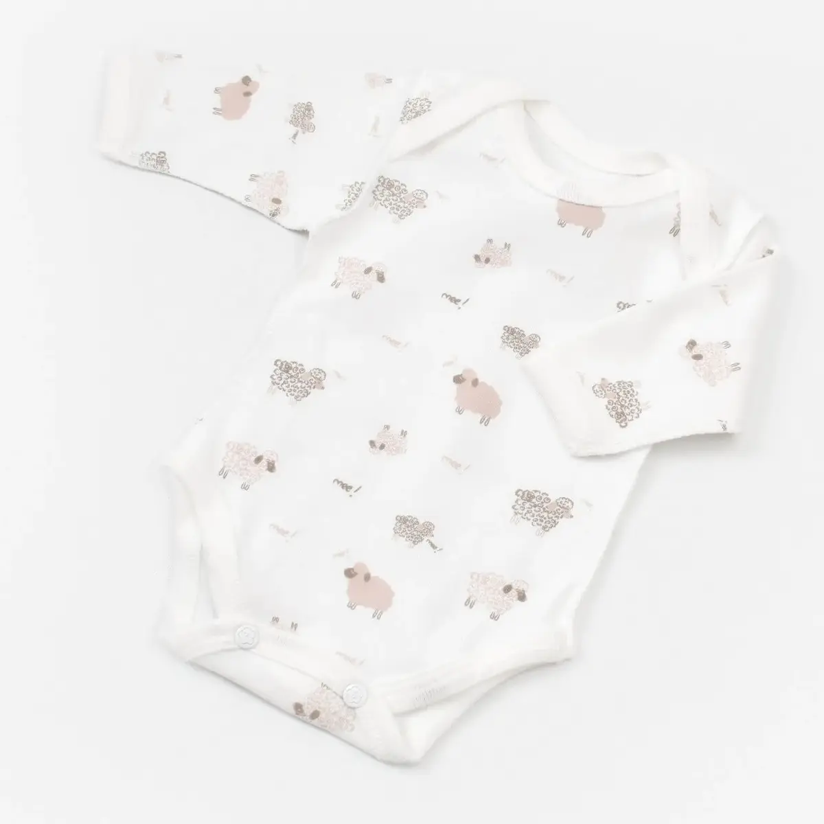 Bibaby Organik Zıbın Takımı Curly Sheep Prematüre Bej
