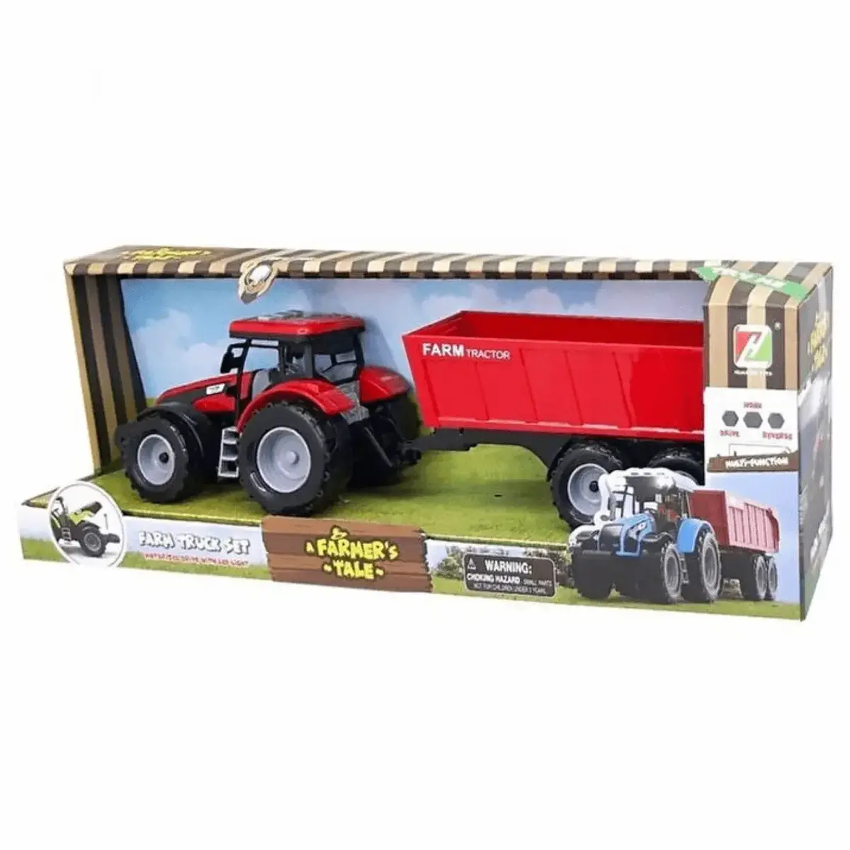 Aya Toys Romorklu Pilli Traktör