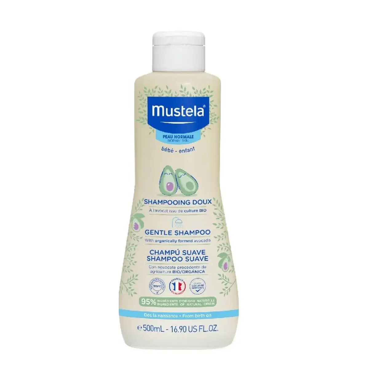 Mustela Gentle Avokado Papatya Özlü Bebek Şampuanı 500 ml Mustela Gentle Avokado Papatya Özlü Bebek Şampuanı 500 ml