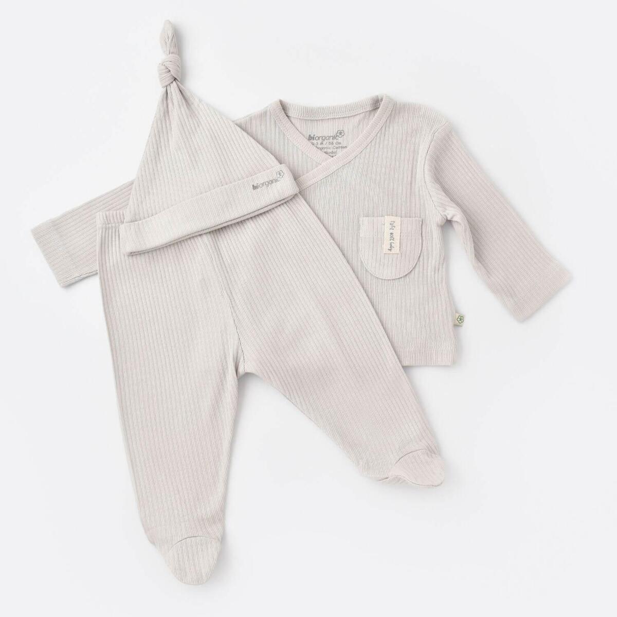 Bibaby Organik Zıbın 3lü Soft Modal Gri