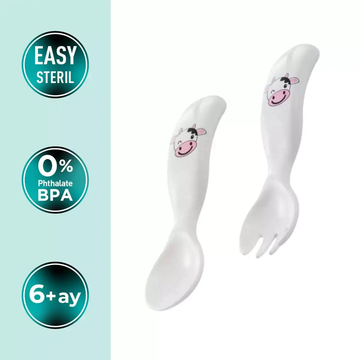 Mamajoo Çatal Kaşık Seti İnek