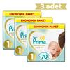 Prima Premium Care Bebek Bezi 1 Beden Yenidoğan 70li Ekonomik Paket x3