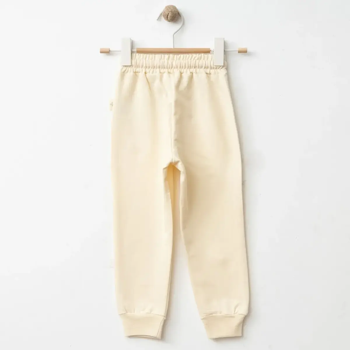 Bebolly Eşofman Altı Uykucu Kedi Baskılı Bej