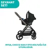 Chicco Mysa Çift Yönlü Bebek Arabası Black Satın
