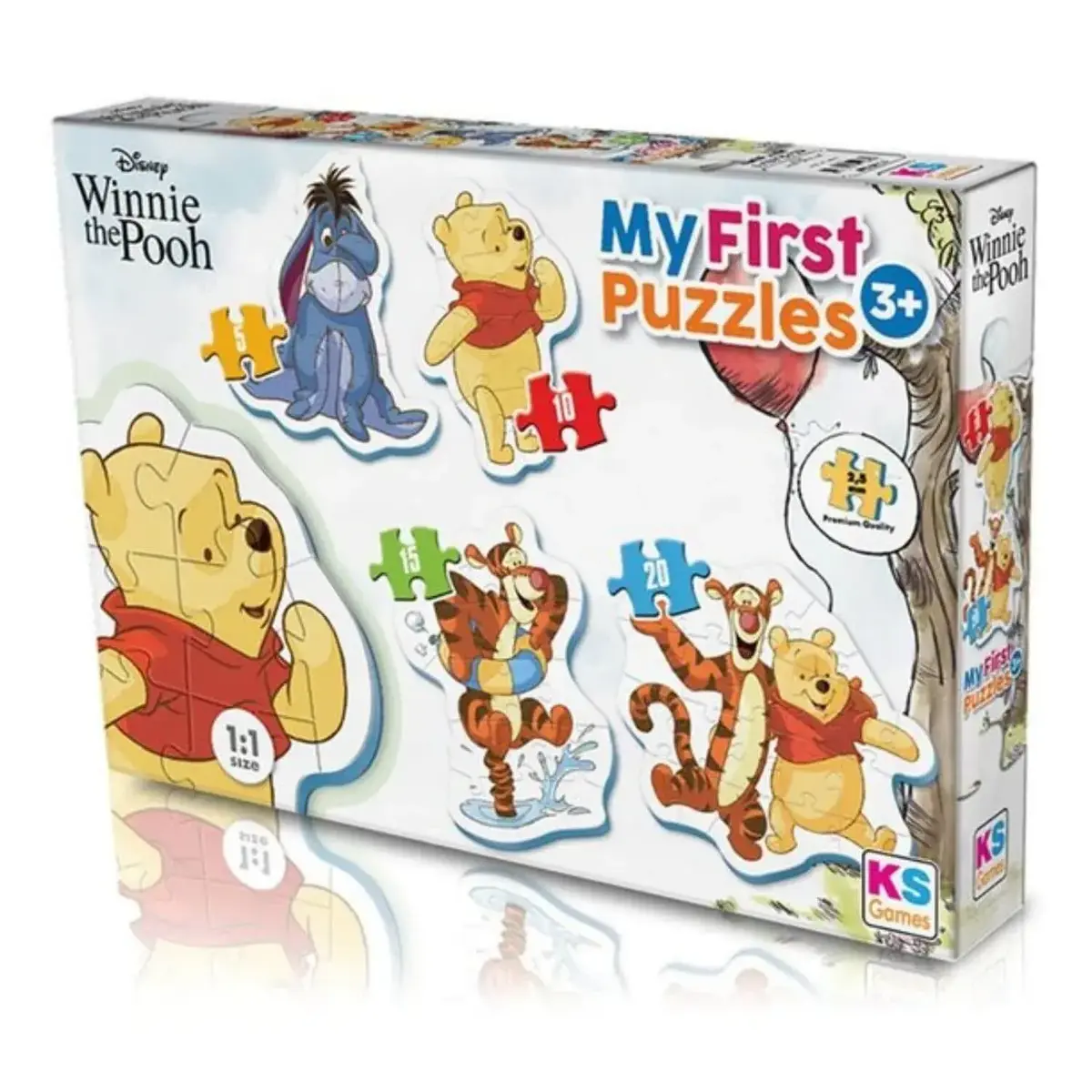 Ks Games Winnie The Pooh MyFirst Cut Out Puzzles 4in1