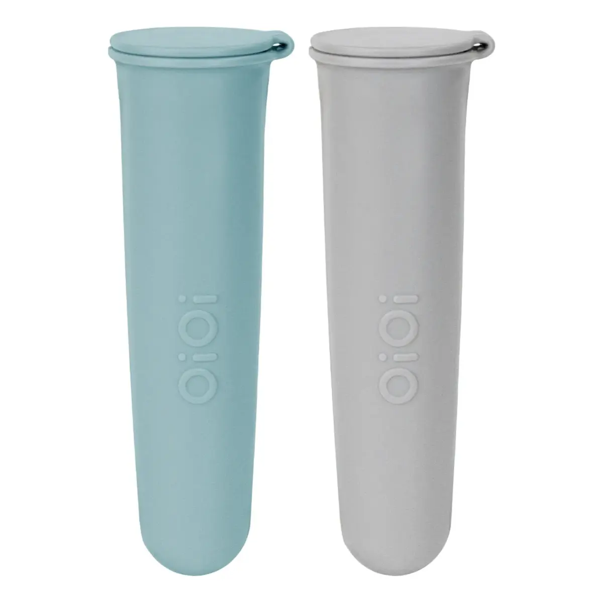 OiOi Buz Buz Silikon Dondurma Kabı 2li 6+ Ay Aqua Green - Powder Grey