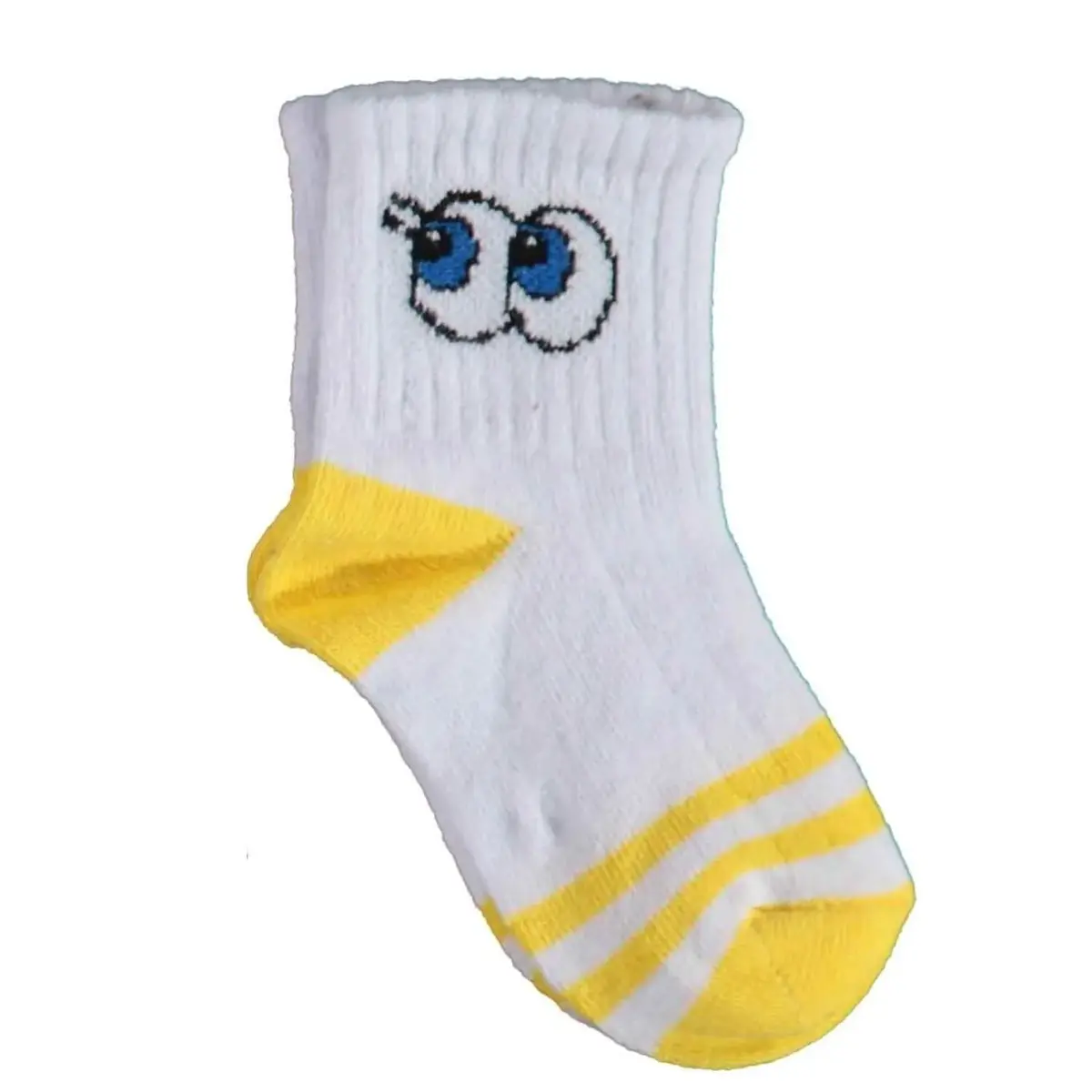 Bibaby Organik Çorap Soket Kısa Eyes Sarı Bibaby Organik Çorap Soket Kısa Eyes Sarı