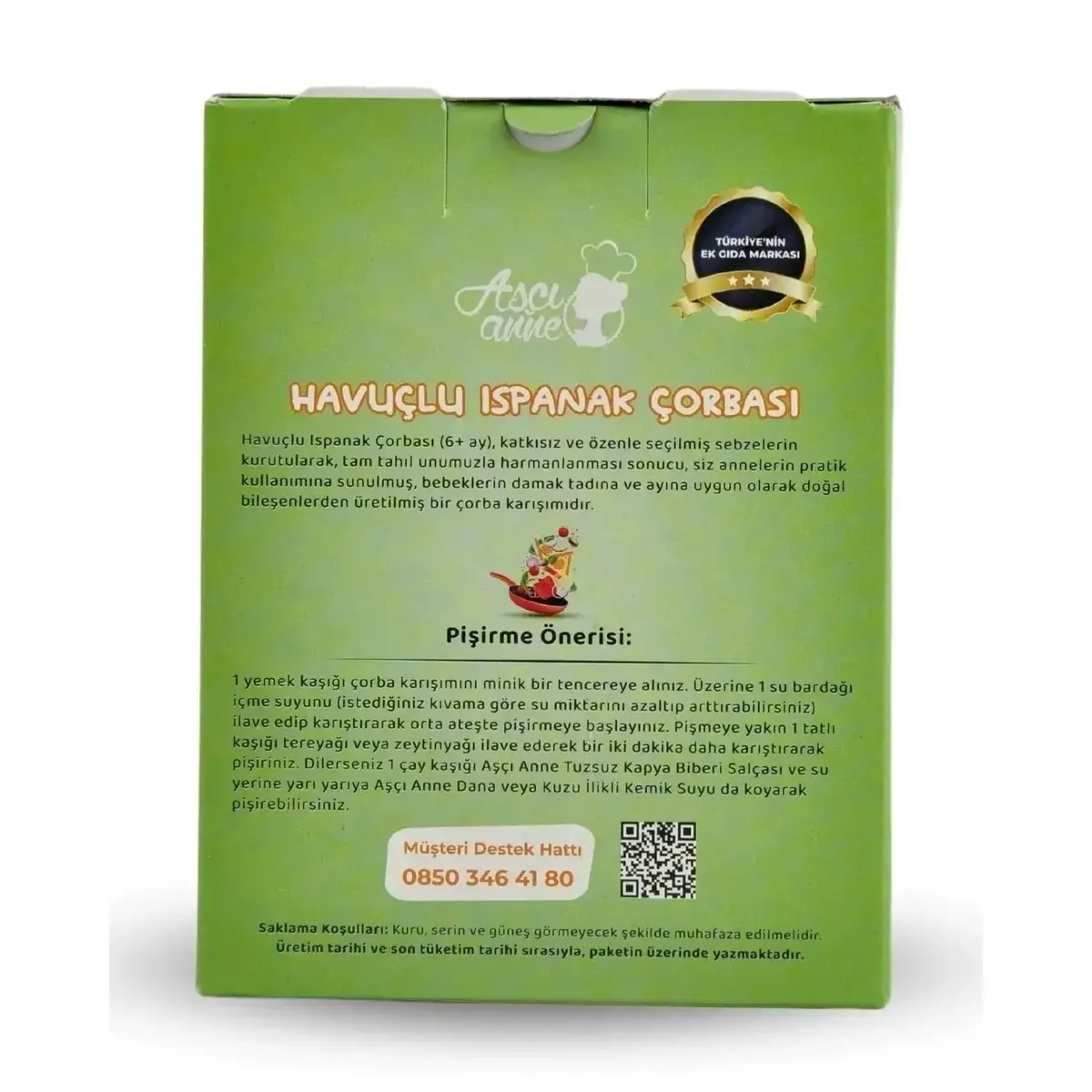 Aşçı Anne Havuçlu Ispanak Çorba 150 gr