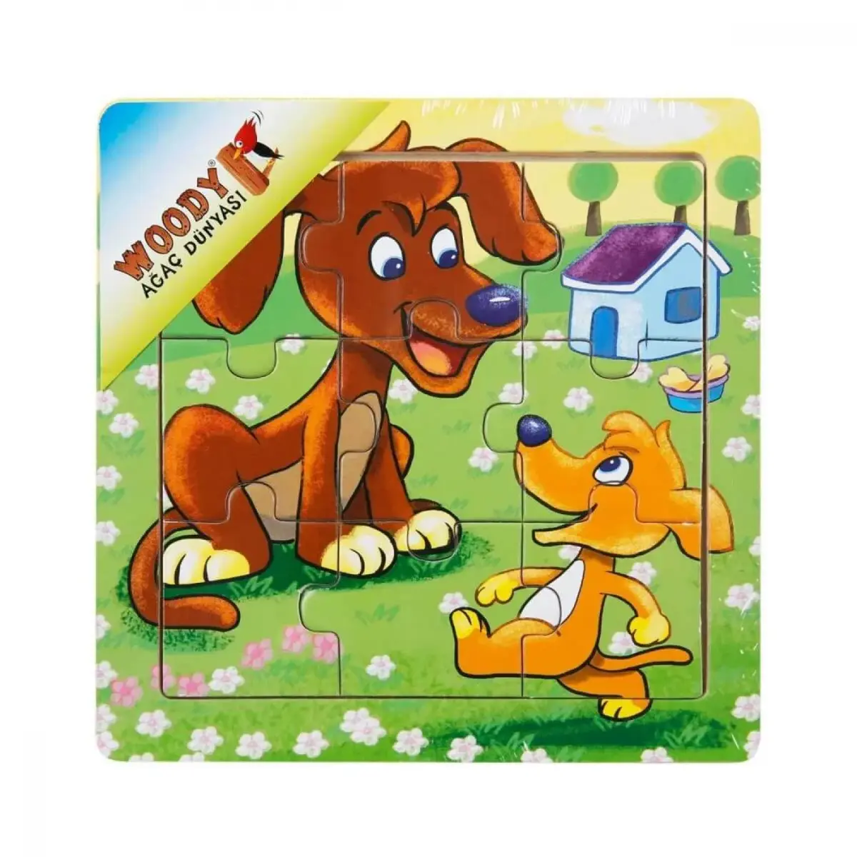 Sunman Tahta Puzzle Mini Hayvanlar 9 Parça
