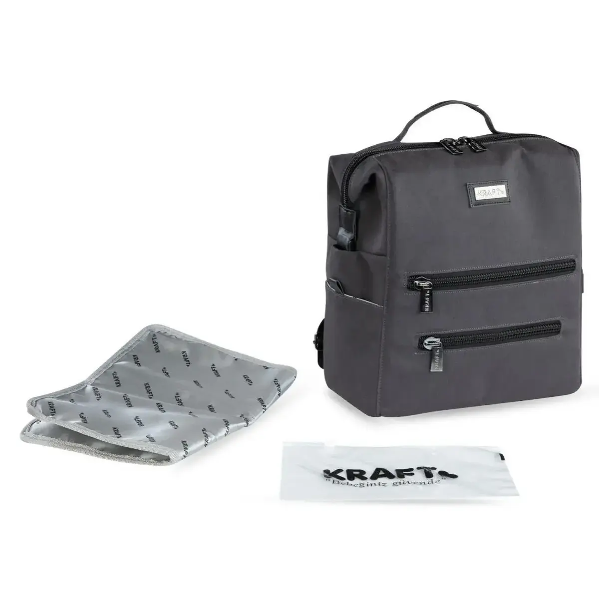 Kraft Lily Bebek Bakım Çantası Antrasit