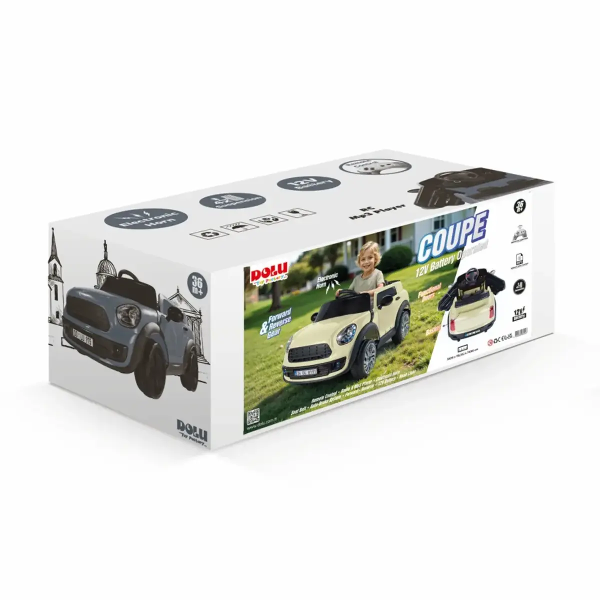 Dolu Coupe Akülü Araba Uzaktan Kumandalı 12V Nuve Yeşil