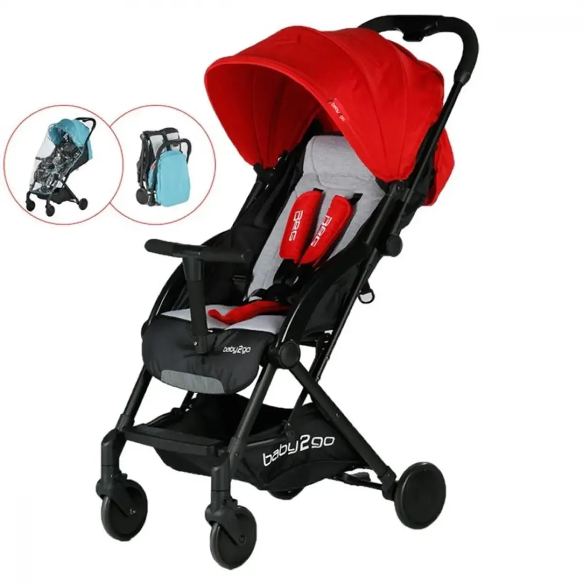 Baby2go Mojo Bebek Arabası Kırmızı