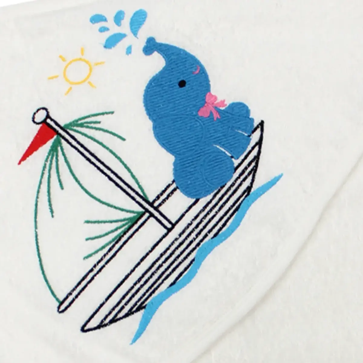 Luluco Havlu Sea And Elephant 75x75cm Ekru