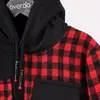 Overdo Sweatshirt Ekoseli Siyah