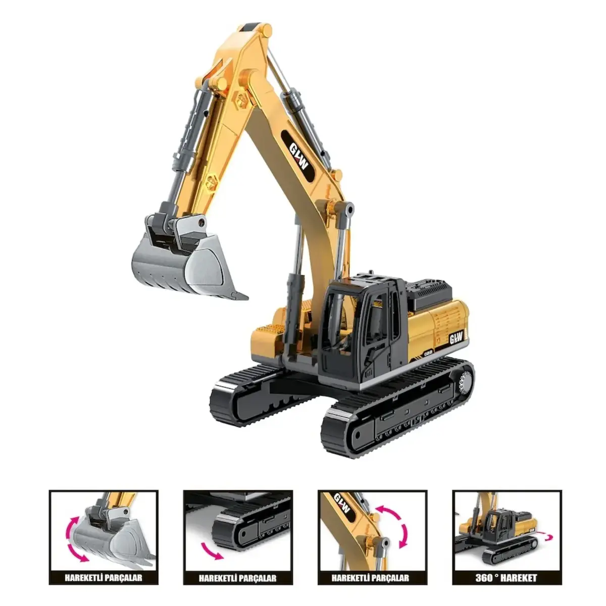 Vardem Sürtmeli Metal İnşaat Aracı Kazıcı Ekskavatör