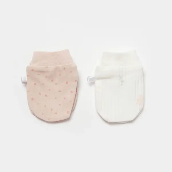 Bibaby Organik Eldiven 2li Koala Jungle Pembe