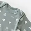 Bibaby Organik Zıbın Takımı Hug Me Bear Prematüre Kar Melanj