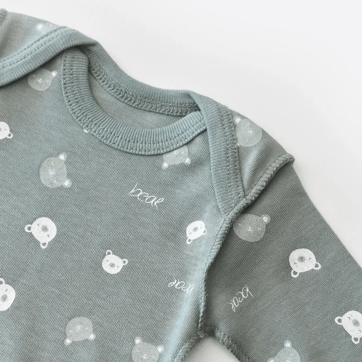 Bibaby Organik Zıbın Takımı Hug Me Bear Prematüre Kar Melanj