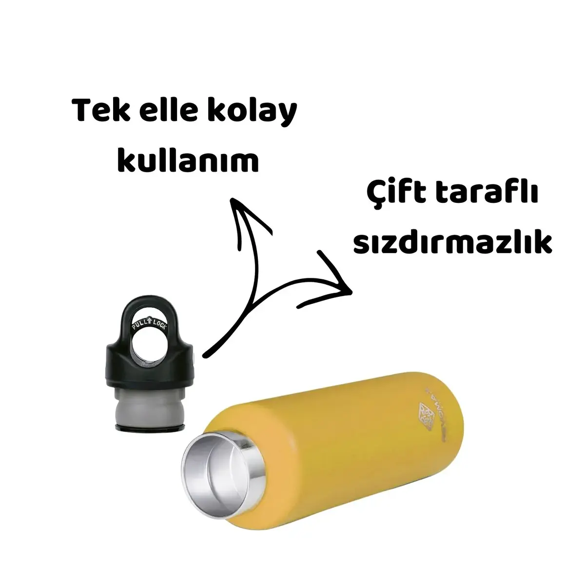 Revomax Çelik Termos 592 ml Asorti