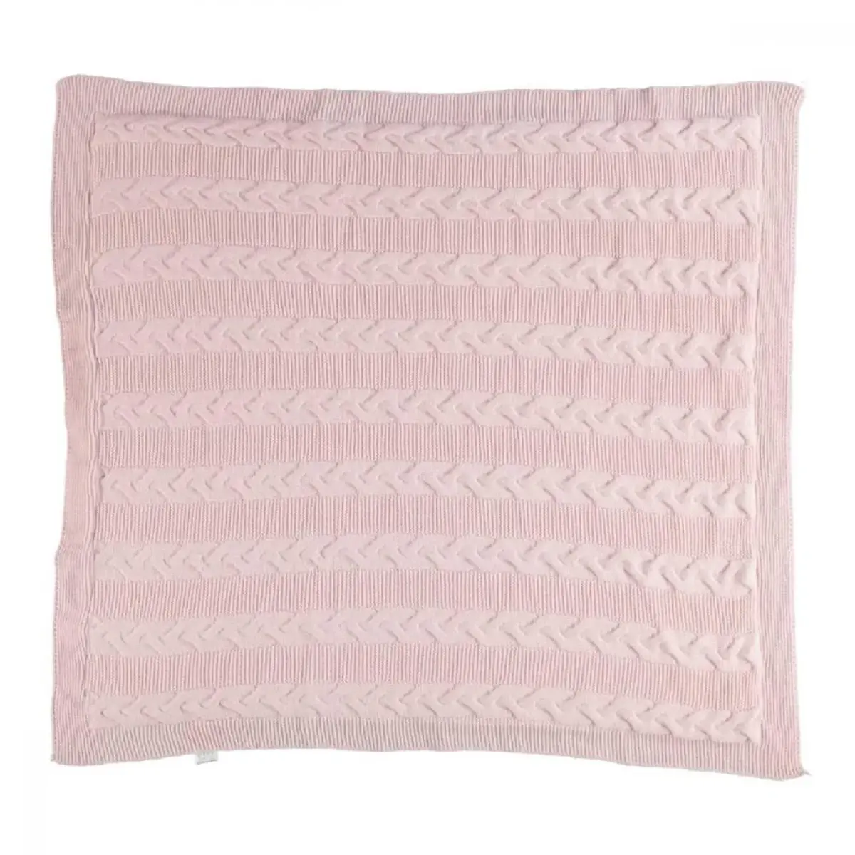 Bibaby Battaniye Zincir Triko Pembe