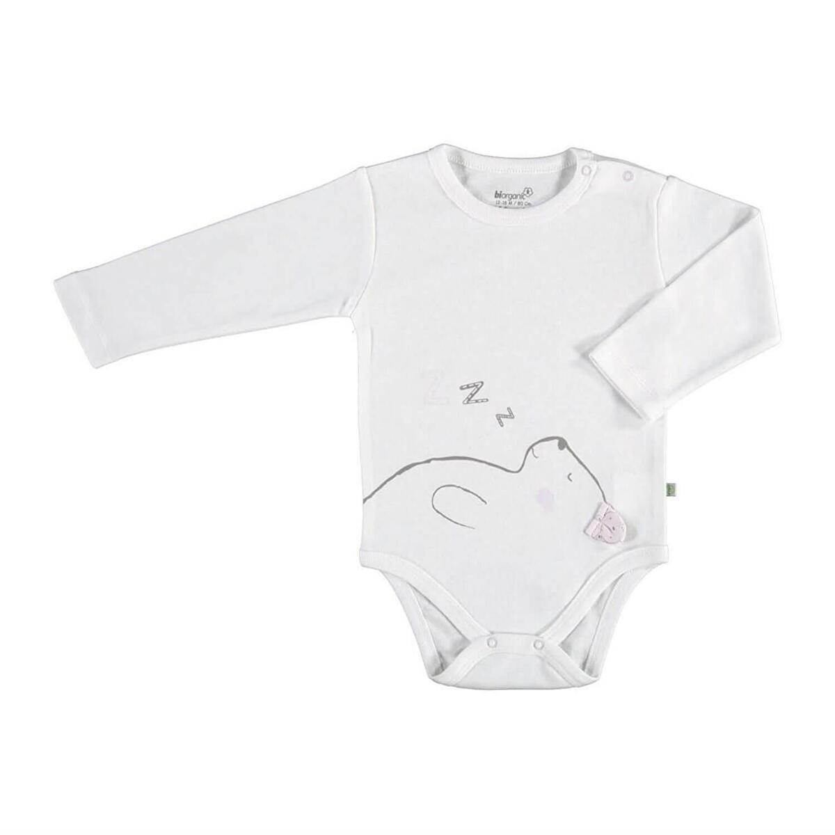 Bibaby Organik Body Lady Animals Ekru - Pembe