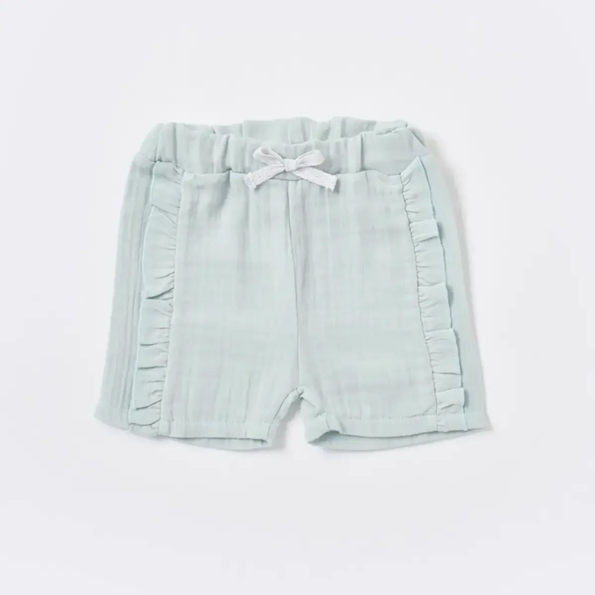Bibaby Organik 2li Takım Şortlu Pretty Ears Mint - Ekru