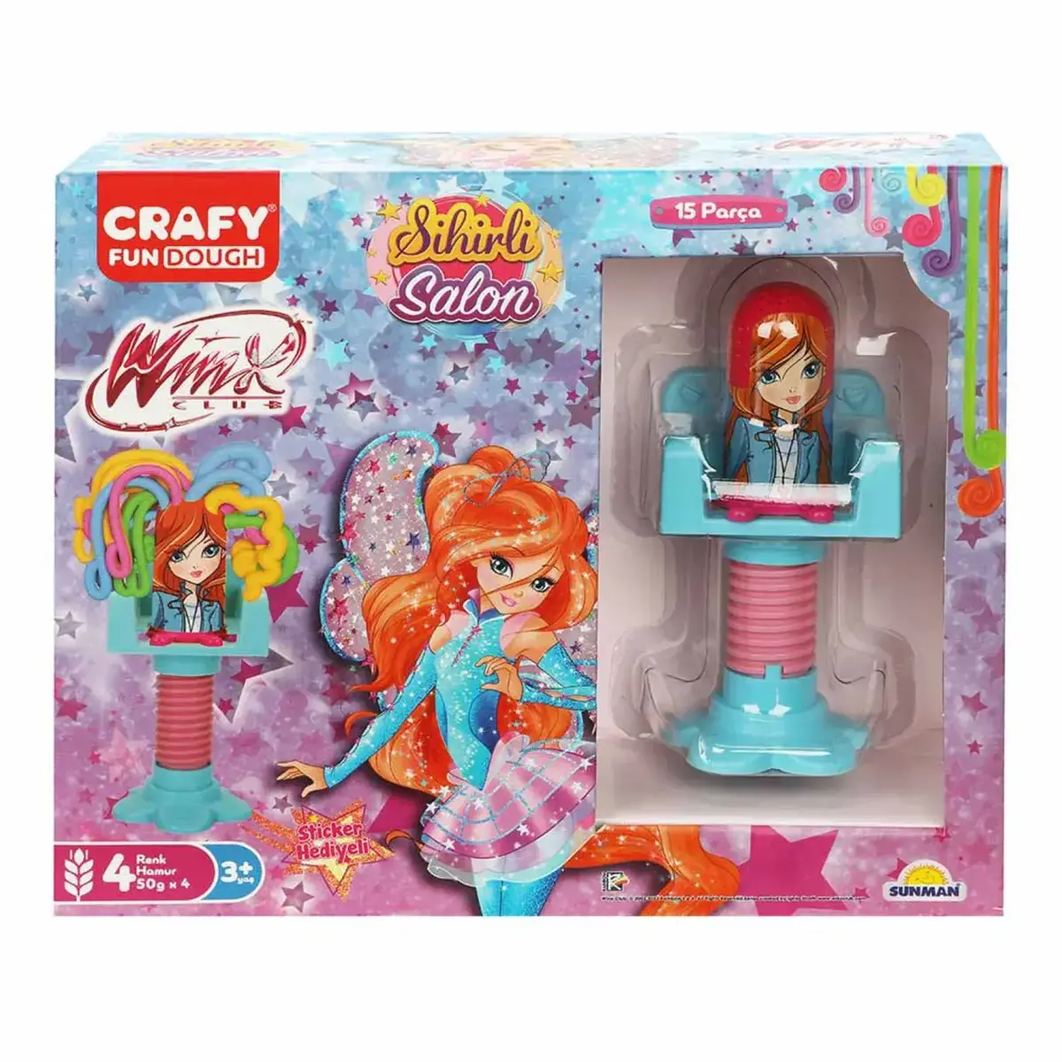 Crafy Winx Sihirli Salon Oyun Hamur Seti 15 Parça