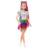Barbie Leopar Desenli Saçlar Bebeği