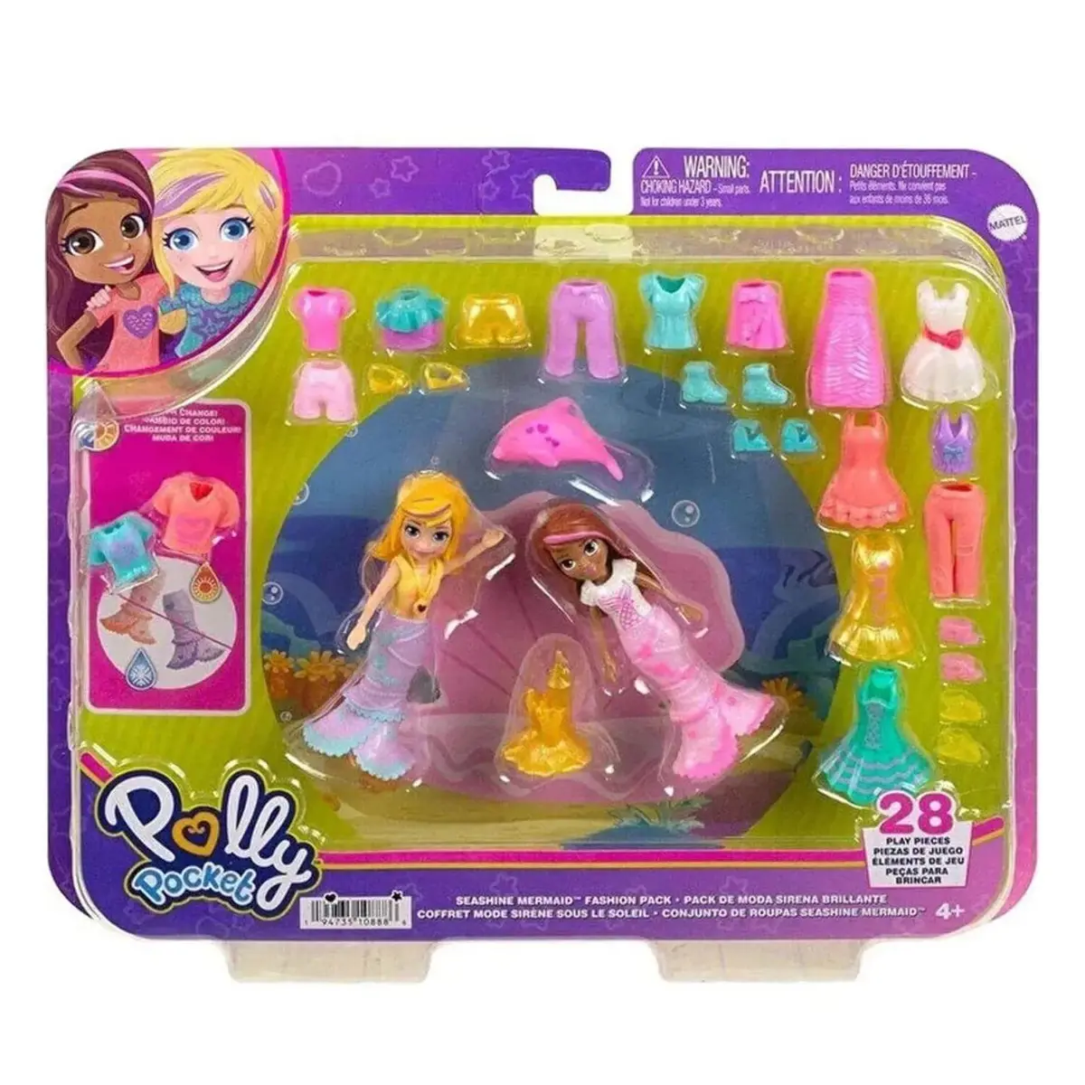 Polly Pocket ve Arkadaşları Farklı Moda Aksesuarları Oyun Setleri