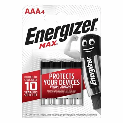 Energizer Max Alkaline AAA 4 lü İnce Kalem Pil