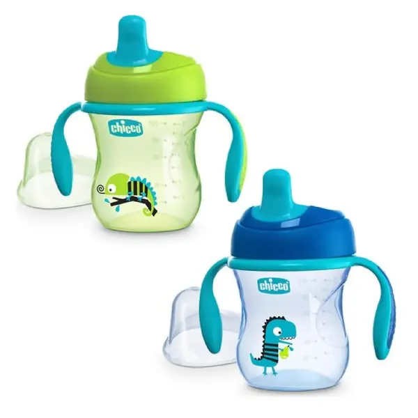 Chicco Yarı Yumuşak Uçlu Alıştırma Bardağı 6+ Ay Erkek
