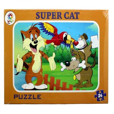 Laço Kids Frame Puzzle Süper Kedi