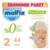 Molfix Pure&Soft Bebek Bezi 2 Beden Mini 3-6 Kg 44lü Eko Paket