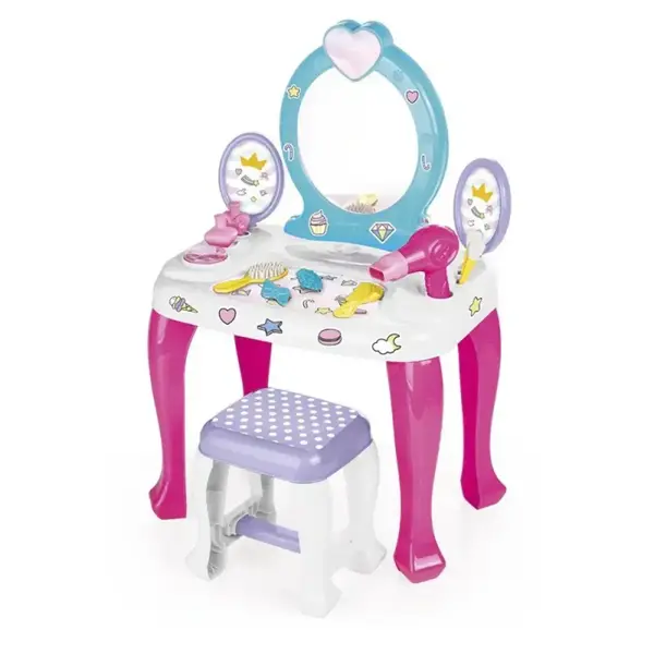 Dolu Unicorn Makyaj Masası Ve Tabure Seti