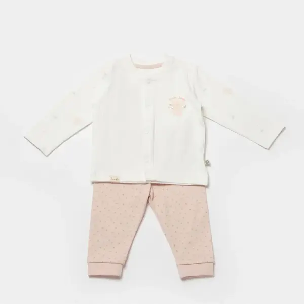 Bibaby Organik Pijama Takımı Koala Jungle Pembe