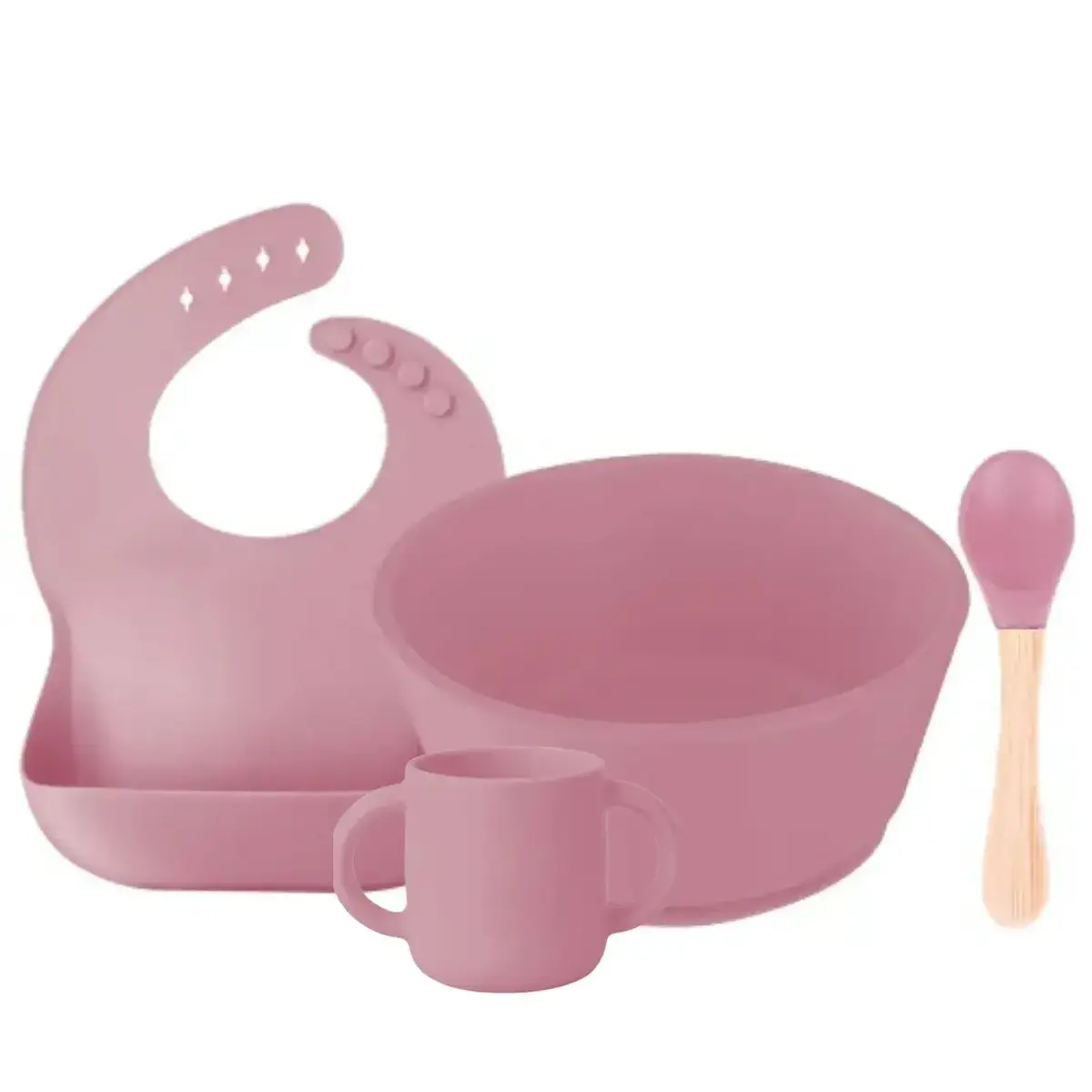 BM Care Beslenme Seti Mini Bardaklı Pembe