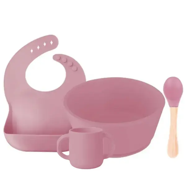 BM Care Beslenme Seti Mini Bardaklı Pembe