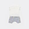 Bibaby 2li Takım Şortlu Stripe Sytle Lacivert - Bej